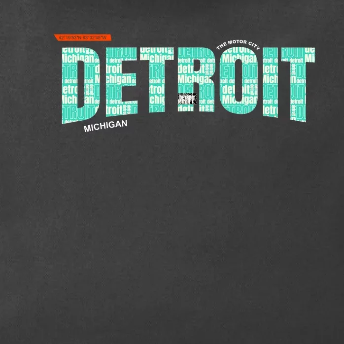 Detroit Latitude Longitude Zip Tote Bag