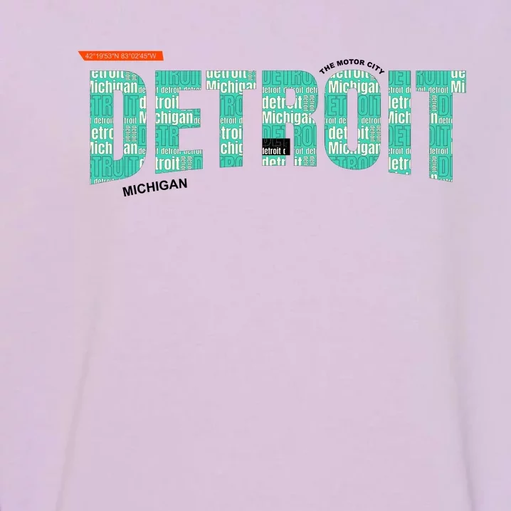 Detroit Latitude Longitude Garment-Dyed Sweatshirt