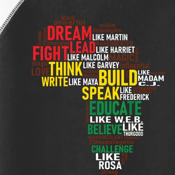 Dream Like Martin Black History Month African Celebration Toddler Fine Jersey T-Shirt