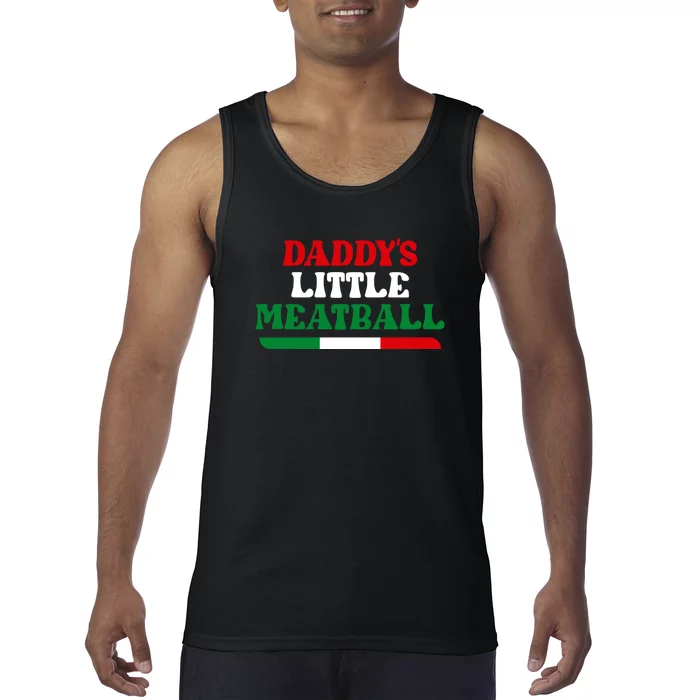 Daddys Little Meatball Daddy Joke Tank Top