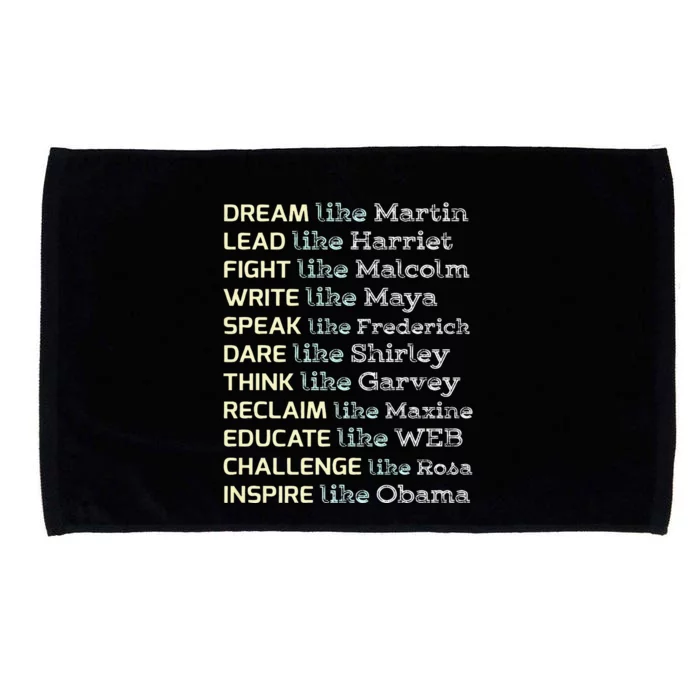 Dream Like Martin Inspirational Black History Influential Microfiber Hand Towel