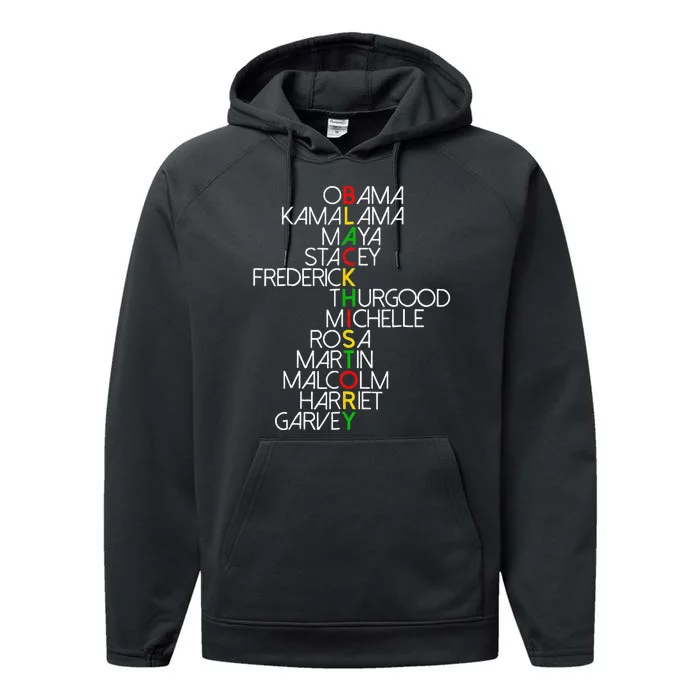 Dream Like Martin Lead Like Harriet BHM Performance Fleece Hoodie