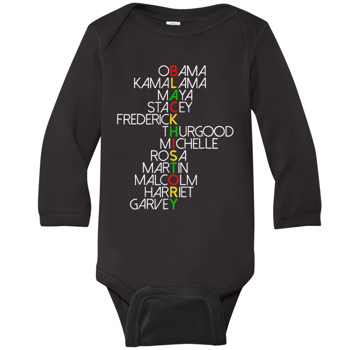 Dream Like Martin Lead Like Harriet BHM Baby Long Sleeve Bodysuit