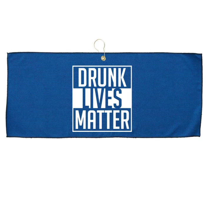 Drunk Lives Matter Large Microfiber Waffle Golf Towel