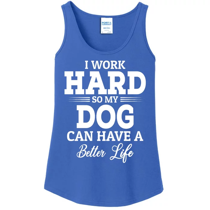 Dog Lovers Motivational Quote Ladies Essential Tank