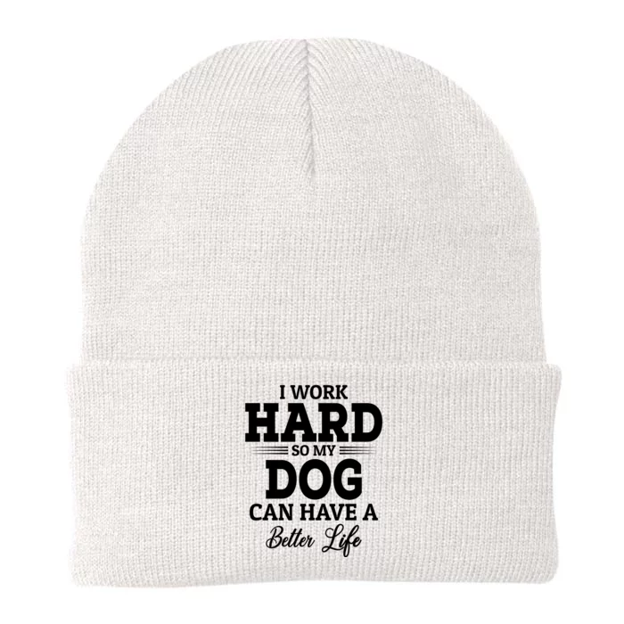 Dog Lovers Motivational Quote Knit Cap Winter Beanie