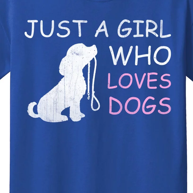 Dog Lover Meaningful Gift Just A Who Loves Dogs Kids T-Shirt