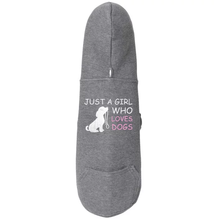 Dog Lover Meaningful Gift Just A Who Loves Dogs Doggie 3-End Fleece Hoodie