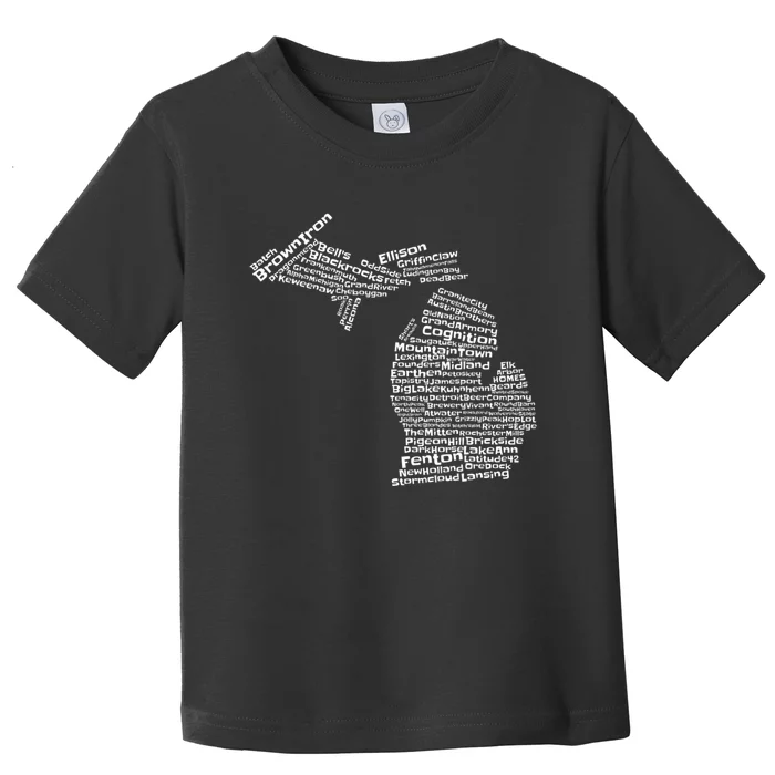 Drink Local Michigan Breweries Toddler T-Shirt