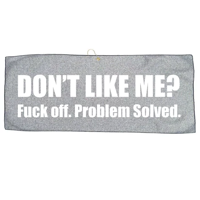 Don’T Like Me Large Microfiber Waffle Golf Towel