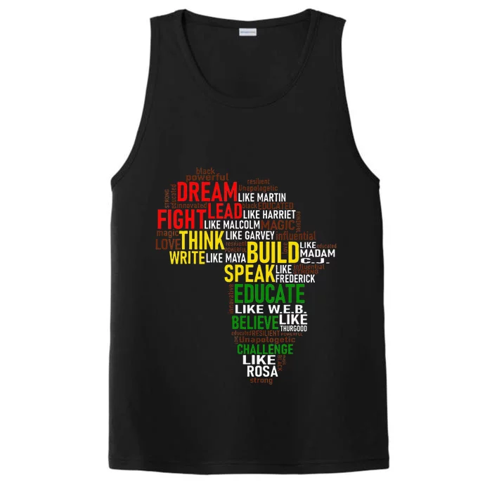 Dream Like Martin Black History Month African Celebration Performance Tank