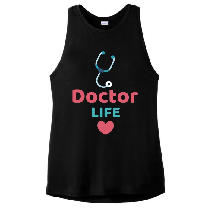 Doctor Life Medical Profession Doctors Design Medicine Gift Ladies Tri-Blend Wicking Tank