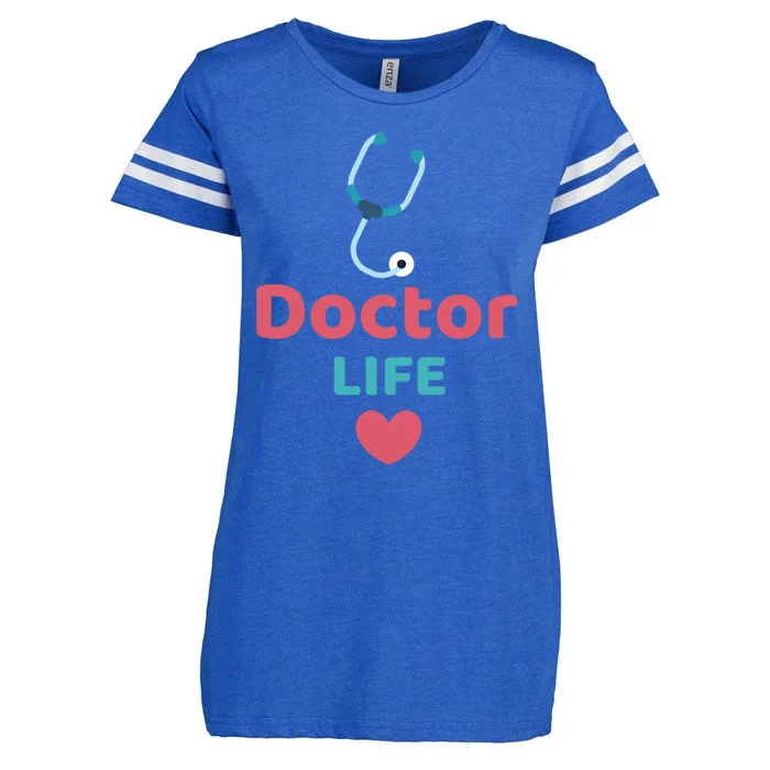 Doctor Life Medical Profession Doctors Design Medicine Gift Enza Ladies Jersey Football T-Shirt