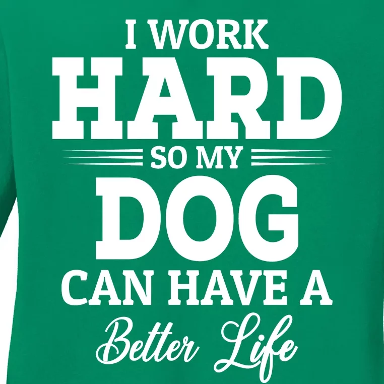 Dog Lovers Motivation Quote Ladies Long Sleeve Shirt