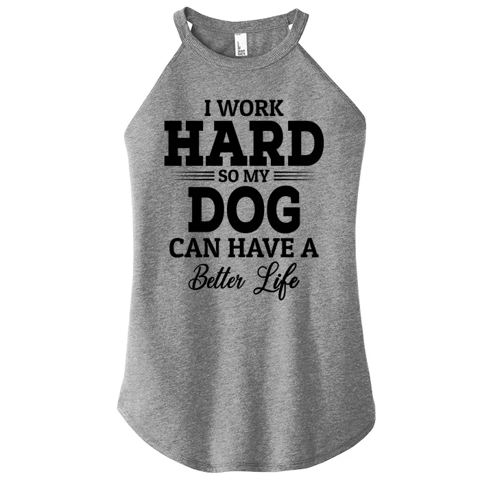 Dog Lovers Motivation Quote Women’s Perfect Tri Rocker Tank