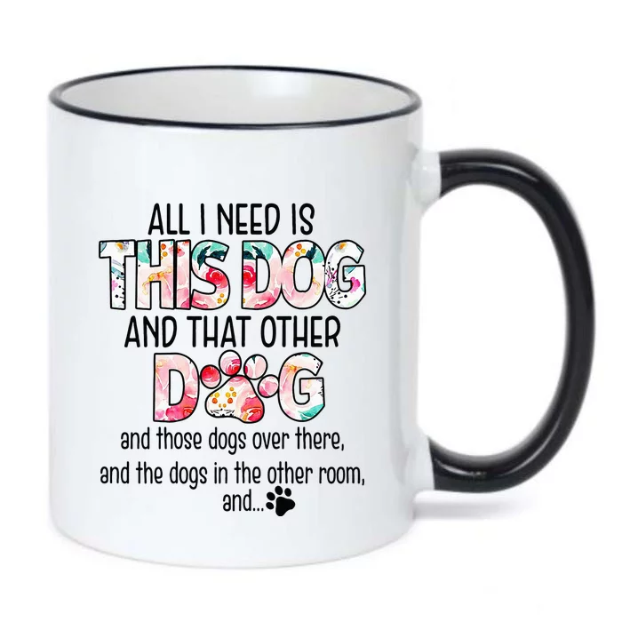 Dog Lover Motif For  dog motif with dog saying Black Color Changing Mug