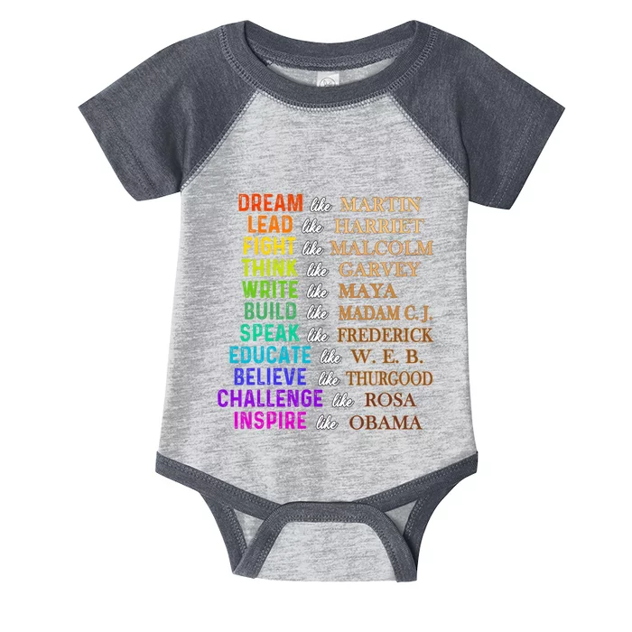 Dream Like Martin Lead Like Harriet The Junenth 1865 Infant Baby Jersey Bodysuit