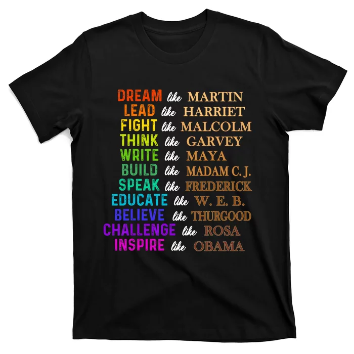 Dream Like Martin Lead Like Harriet the Junenth 1865 T-Shirt