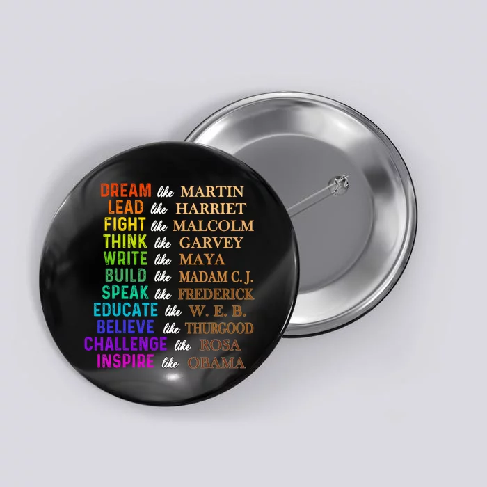 Dream Like Martin Lead Like Harriet the Junenth 1865 Button