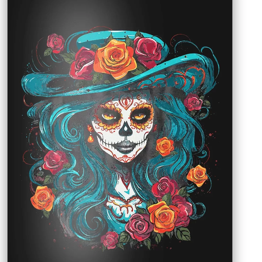 De Los Muertos La Catrina Day of the Dead Poster