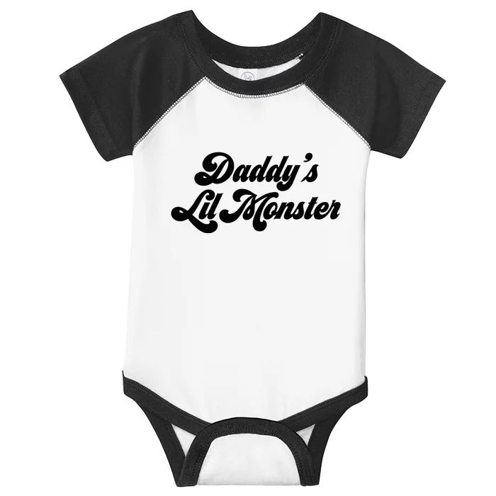 DaddyS Lil Monster Infant Baby Jersey Bodysuit