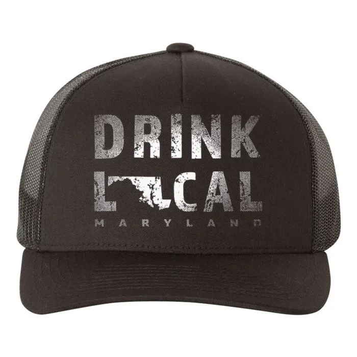 Drink Local Maryland Craft Beer Md Breweries Souvenir Yupoong Adult 5-Panel Trucker Hat