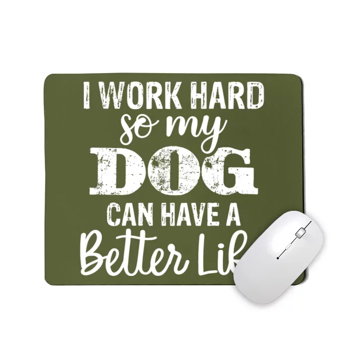 Dog Lovers Motivational Quote Mousepad