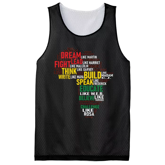 Dream Like Martin Black History Month African Celebration Mesh Reversible Basketball Jersey Tank