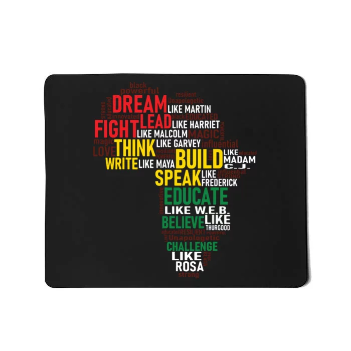 Dream Like Martin Black History Month African Celebration Mousepad