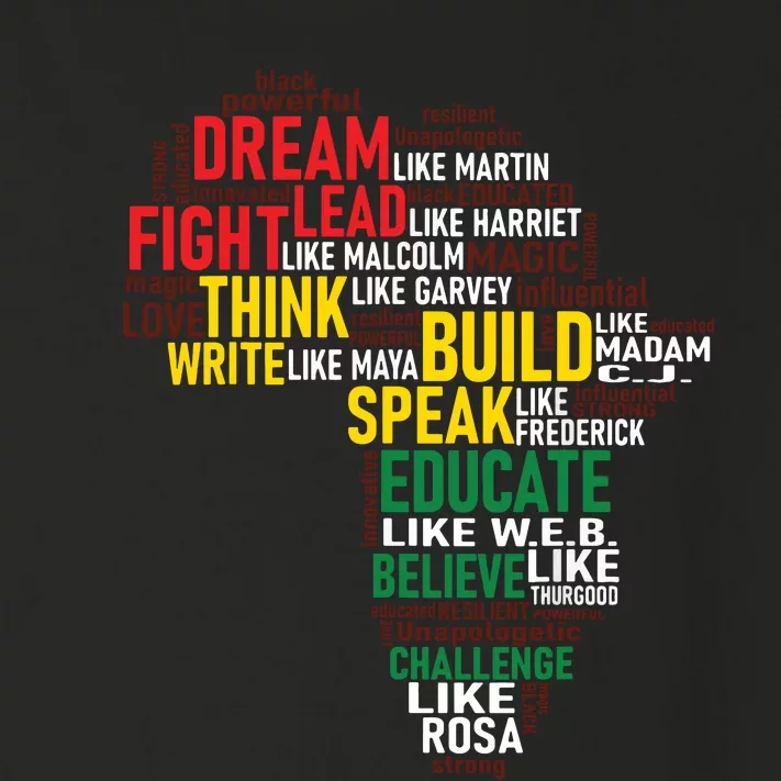 Dream Like Martin Black History Month African Celebration Toddler Long Sleeve Shirt