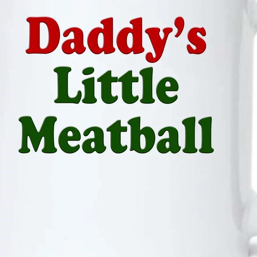 Daddys Little Meatball Cute Gift Black Color Changing Mug