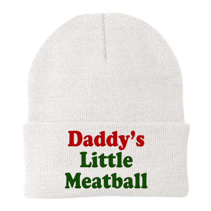 Daddys Little Meatball Cute Gift Knit Cap Winter Beanie