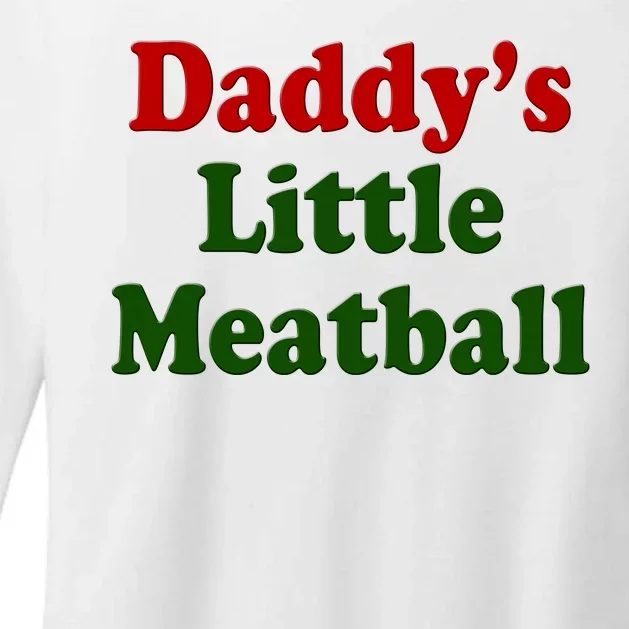 Daddys Little Meatball Cute Gift Womens CVC Long Sleeve Shirt