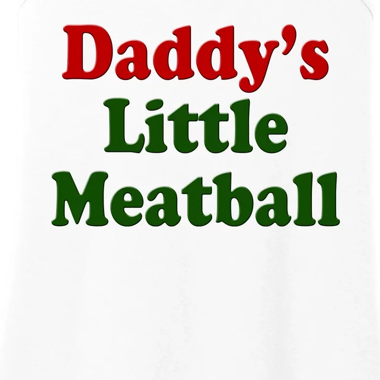 Daddys Little Meatball Cute Gift Ladies Essential Tank