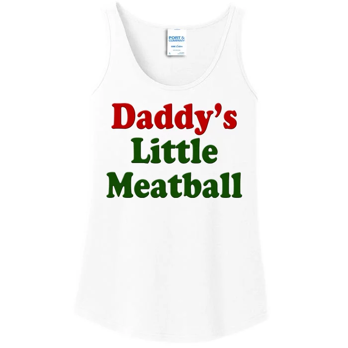 Daddys Little Meatball Cute Gift Ladies Essential Tank