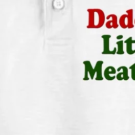 Daddys Little Meatball Cute Gift Dry Zone Grid Performance Polo