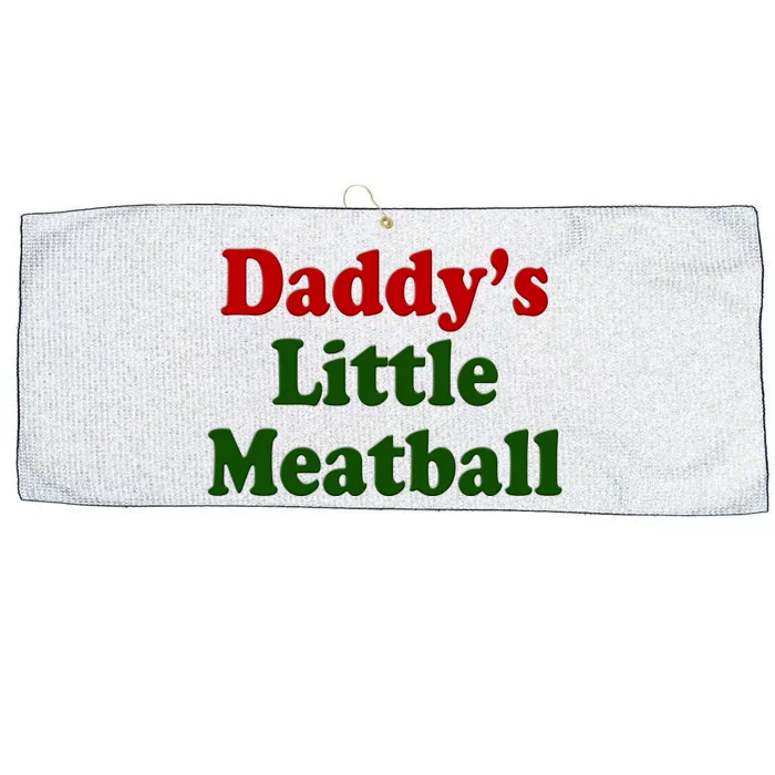 Daddys Little Meatball Cute Gift Large Microfiber Waffle Golf Towel