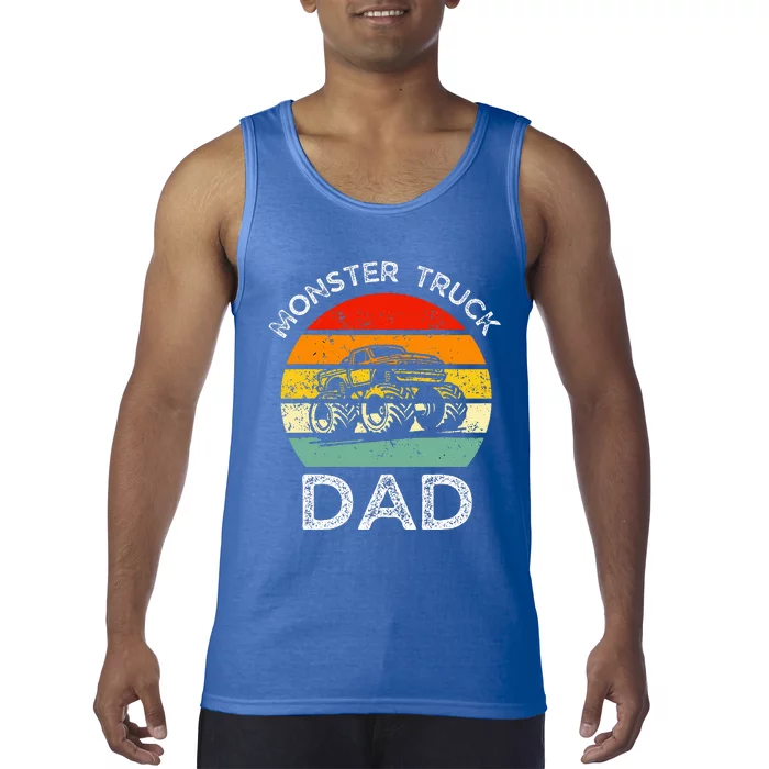 Dads Love Monster Trucks Too Fathers Day Tank Top