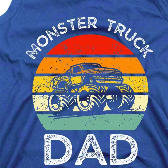 Dads Love Monster Trucks Too Fathers Day Tank Top