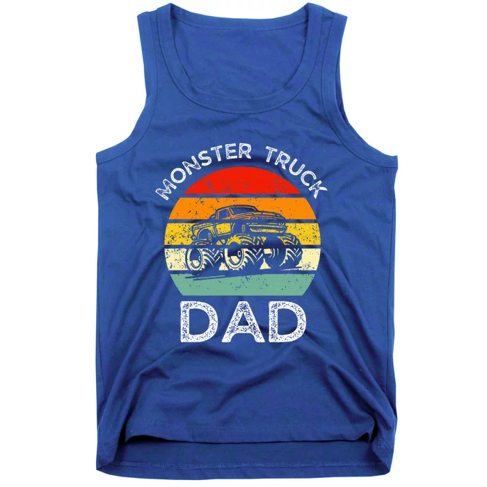 Dads Love Monster Trucks Too Fathers Day Tank Top