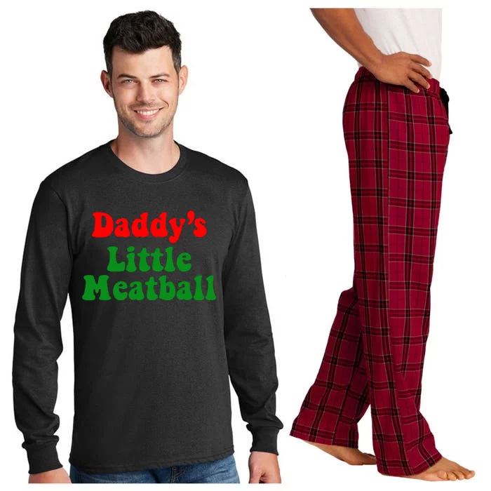 Daddy Little Meatball Italian Long Sleeve Pajama Set