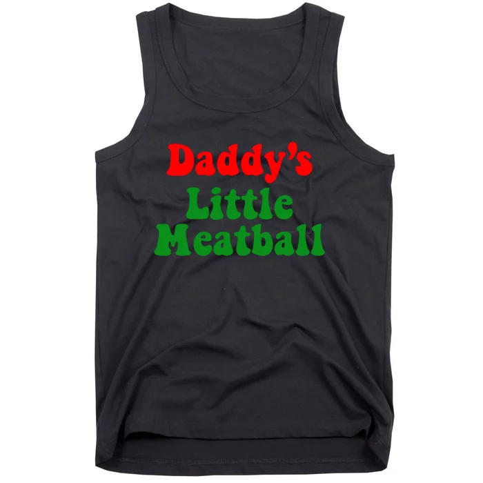 Daddy Little Meatball Italian Tank Top