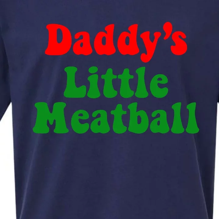 Daddy Little Meatball Italian Sueded Cloud Jersey T-Shirt