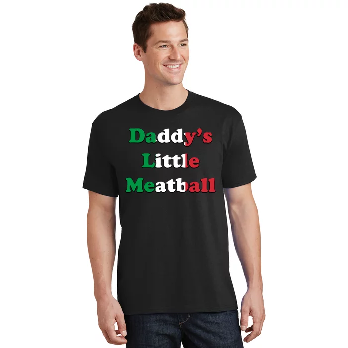 Daddy Little Meatball Italian Ironic Funny Meme Trendy Unisex T-Shirt