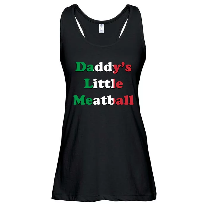 Daddy Little Meatball Italian Ironic Funny Meme Trendy Unisex Ladies Essential Flowy Tank