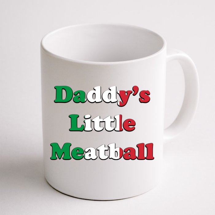 Daddy Little Meatball Italian Ironic Funny Meme Trendy Unisex Front & Back Coffee Mug