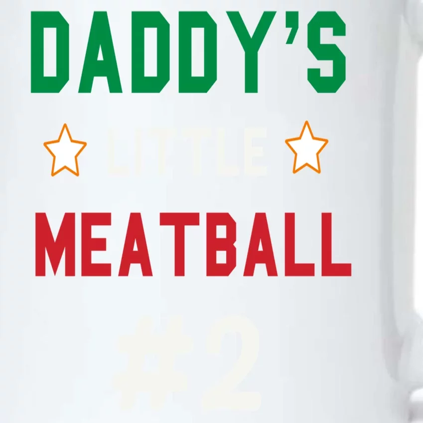 Daddy Little Meatball Italian Mom Black Color Changing Mug