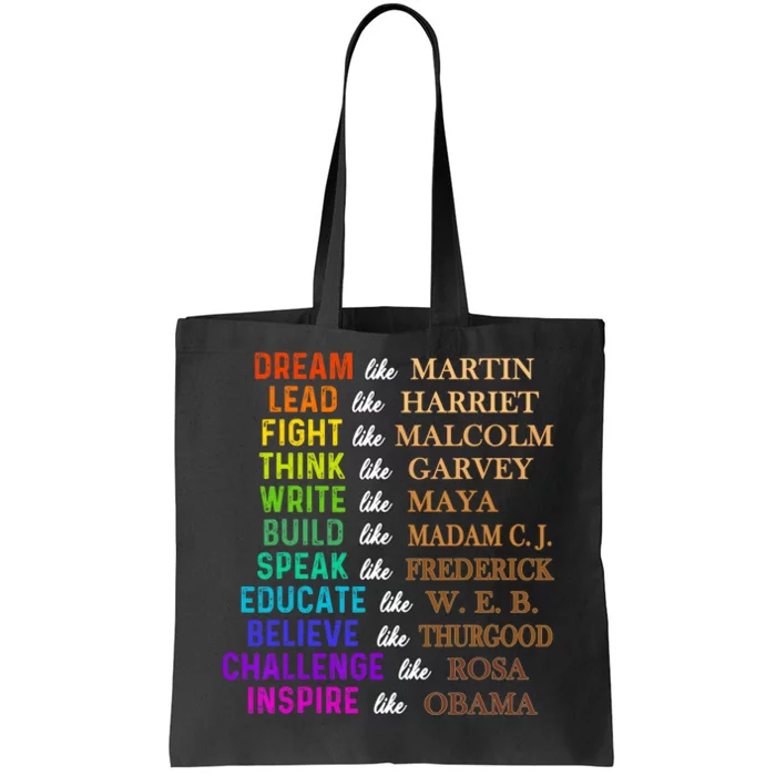 Dream Like Martin Lead Like Harriet The Junenth 1865 Tote Bag