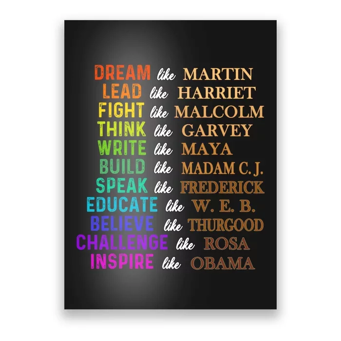 Dream Like Martin Lead Like Harriet The Junenth 1865 Poster