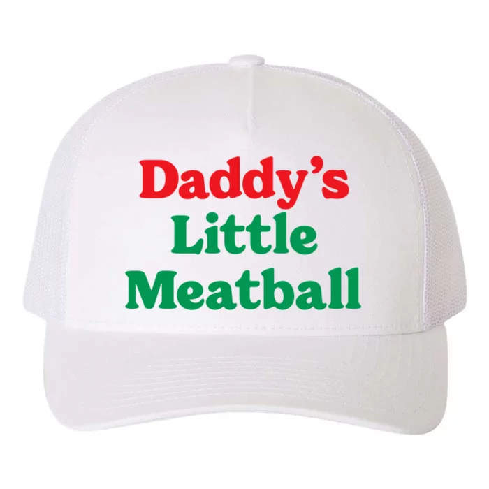 Daddy Little Meatball Italian Ironic Funny Meme Trendy Unisex Yupoong Adult 5-Panel Trucker Hat